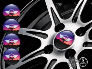 Mini Cooper Decalcomanie Cerchi Stile Distintivi Ruota Lusso
